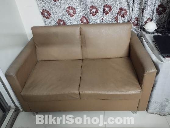 2 seater leather sofa